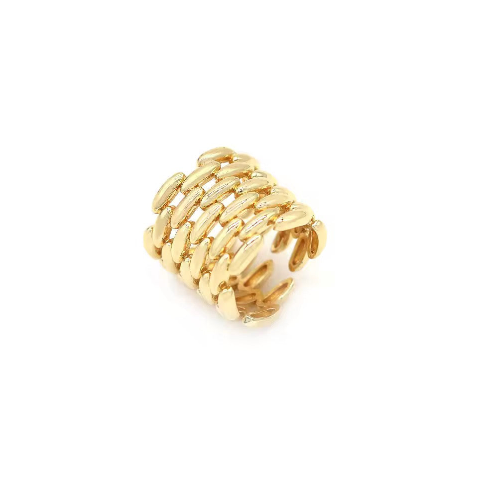 Double layer chain ring