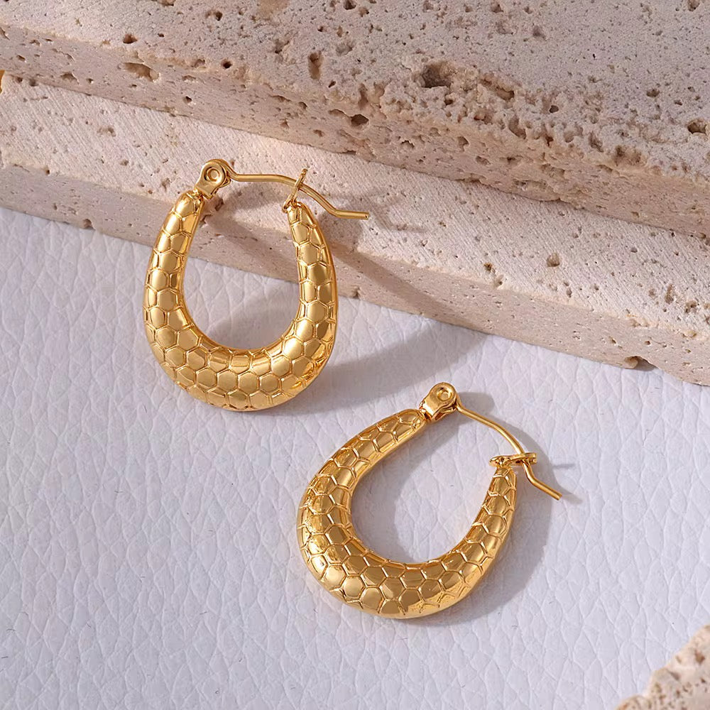 Textured earring