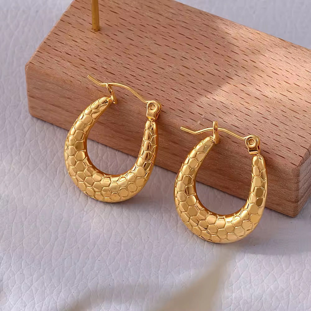 Textured earring